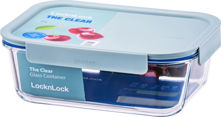 Dóza z borosilikátového skla 2 l mint