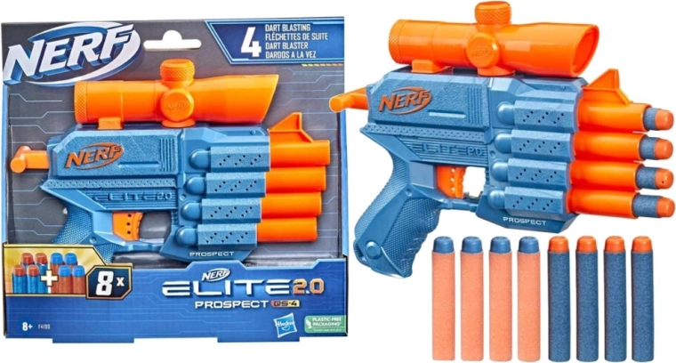 Nerf Elite 2.0 Prospect QS 4 pištoľový blaster