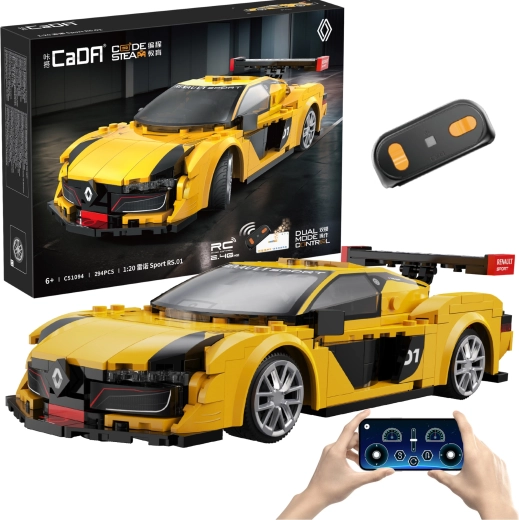 Stavebnica CaDA RC pretekárske auto RENAULT SPORT RS.01 1:20, 294 dielikov, Dual Mode