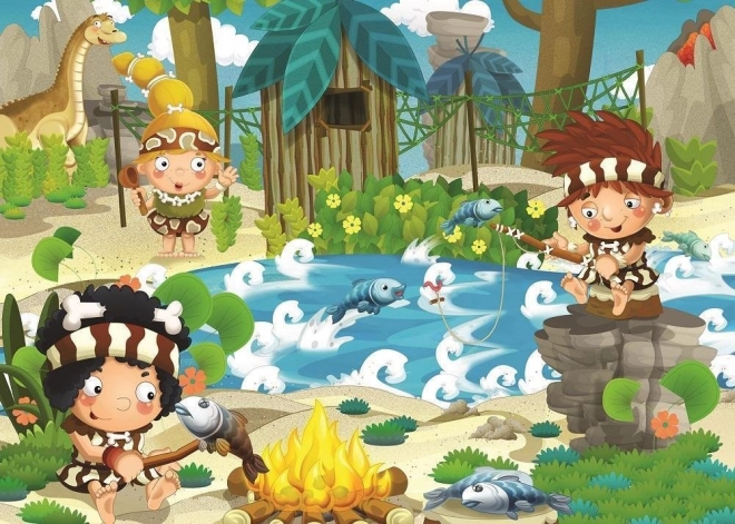 Hádanka Pravěký piknik - 100 dielov