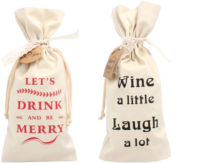 Krémy darčekový sáčok na fľašu 15 × 35 cm so sťahovacou stuhou (balenie 20 ks)