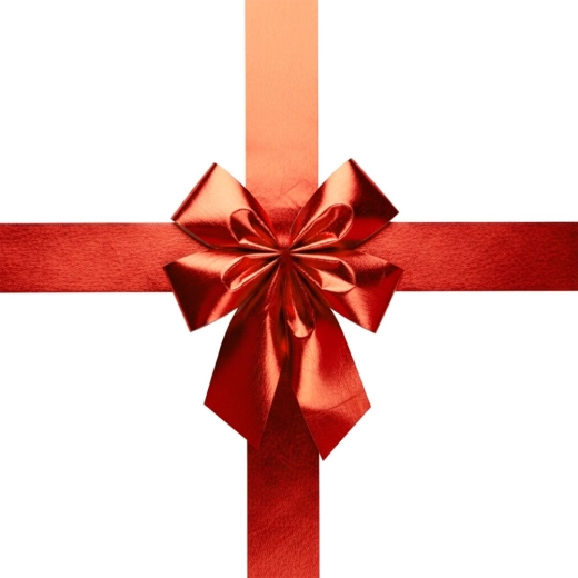 Dekoračná mašľa na dvere červená 33 × 42 cm