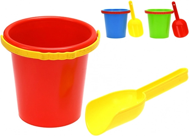 Súprava na piesok s vedierkom 14 cm a lopatkou