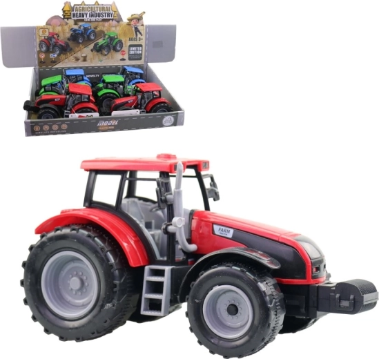 Plastový traktor 20 cm – sada 6 ks v displej boxe