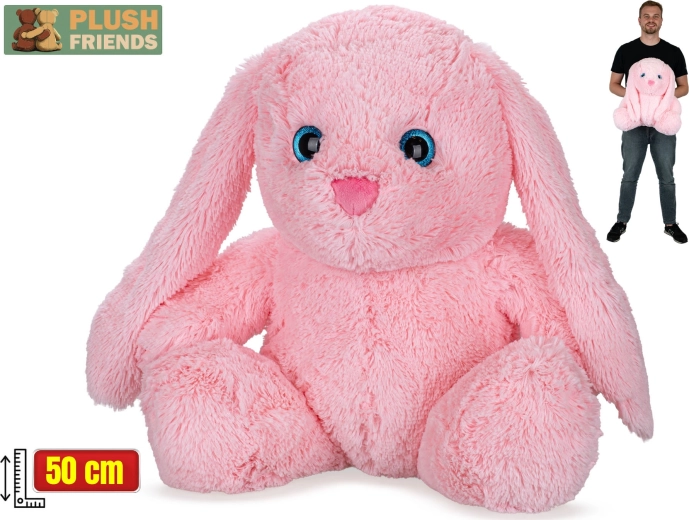 Plush Friends plyšový králik ružový 50 cm