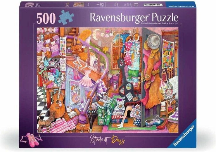 Ravensburger puzzle Študentské časy 500 dielikov