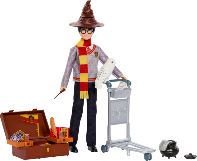 Mattel Harry Potter nástupište 9¾ herný set – bábika Harry Potter a doplnky