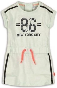 Dievčenské šaty DIRKJE Joyful Lets Rock, mätové