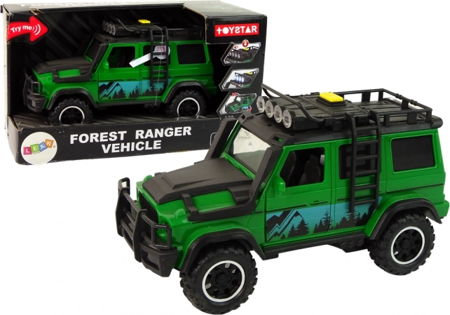 Terénne auto 1:14 Svetlá Zvuk Zelená