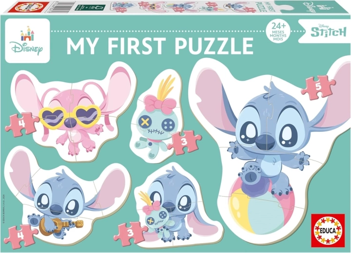 Educa baby puzzle Stitch 5 v 1 (3–5 dielikov)