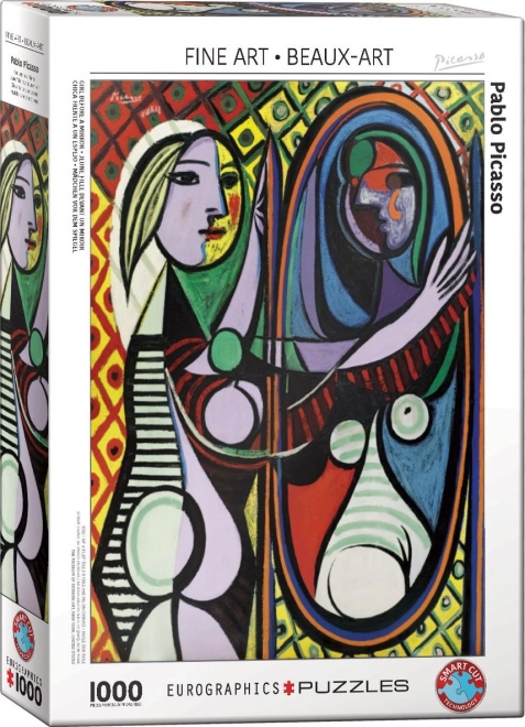 EUROGRAPHICS puzzle dievča pred zrkadlom – 1000 dielikov