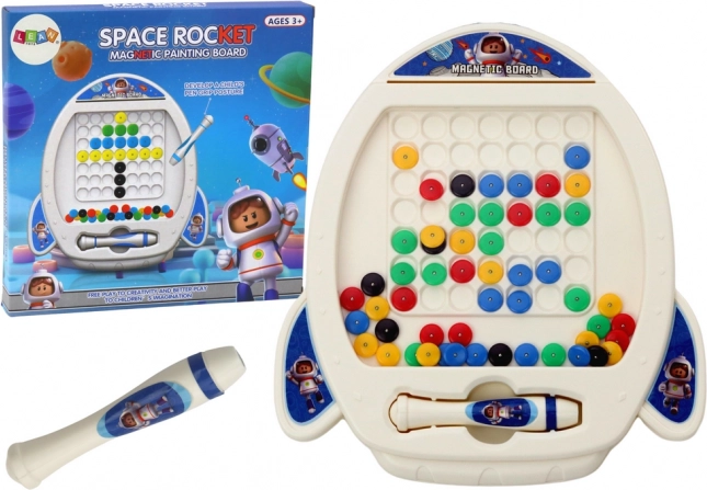 Magnetická tabuľa Raketová loď pre deti
