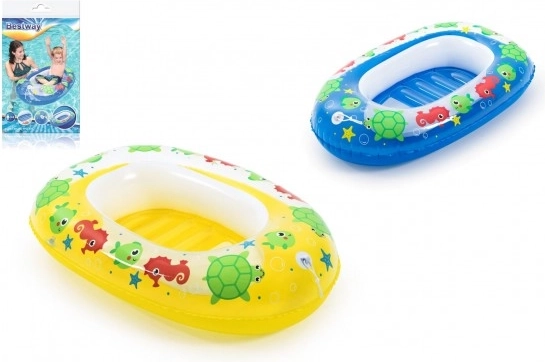 Detský nafukovací čln Bestway s okienkom 102 × 69 cm – modrý