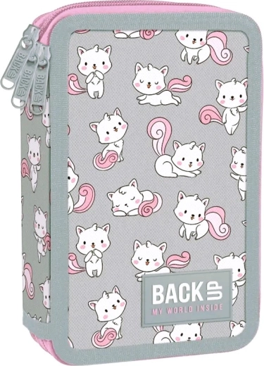 Trojkomorový peračník s výbavou BackUP mačičky kitty