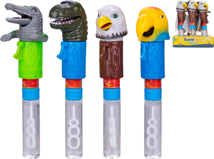 Bublifuk so zvieratkom s otváracími ústami, 23 cm