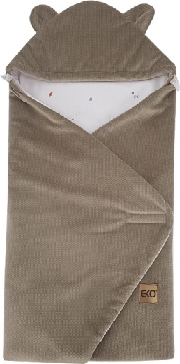 EKO zavinovací fusak do autosedačky Velvet fox 110 × 100 cm