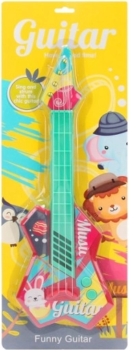 Farebná gitara so zvieratkami 42 cm