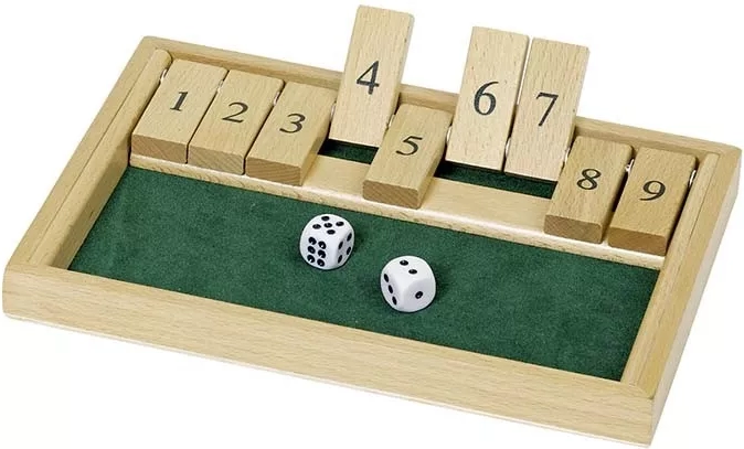 Cestovná hra Shut the box II