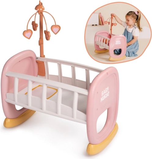 Smoby Baby Nurse kolíska s kolotočom