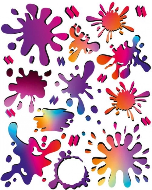 Farebné nažehlovacie záplaty Naplamki – sada na oblečenie