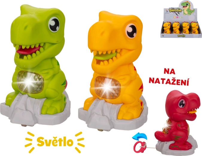 Jazdiaci dinosaurus so svetlom 11 cm