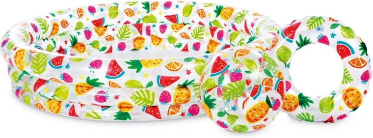 Nafukovací bazénový set Hawaii pre deti 132 × 28 cm