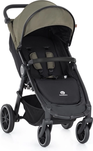 Petite&Mars športový kočík Street+ RWS black mature olive