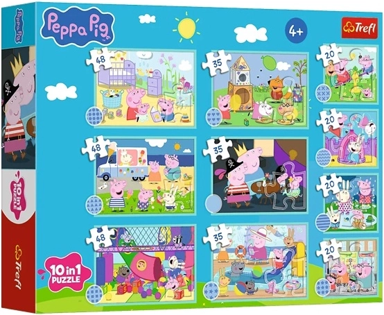 Puzzle 10 v 1 Zábavný svet Peppy