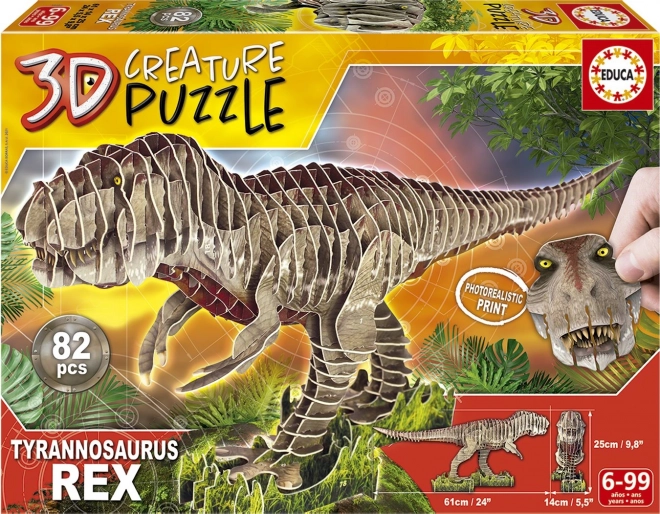 3D puzzle T‑Rex 82 dielikov EDUCA