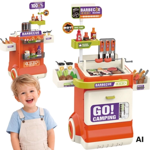Woopie interaktívny grilovací vozík BBQ - 1 kus