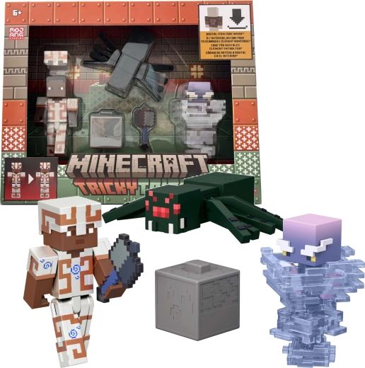 Mattel Minecraft Tricky Trials súprava 3 figúrok a príslušenstva s digitálnym kódom