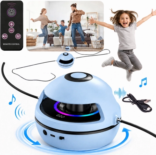 Elektrická interaktívna skákacia pomôcka s hudbou, Bluetooth, diaľkovým ovládaním a počítadlom