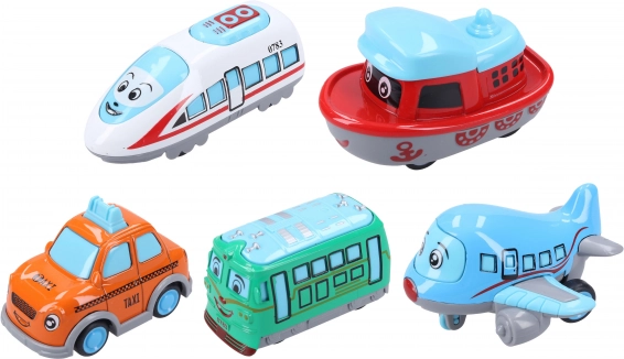 Kovový dopravný prostriedok 6 cm na spätné natiahnutie