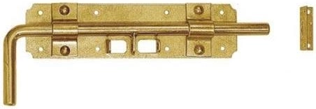 Zasúvacia závora 240 × 60 × 2 mm, žlto pozinkovaná