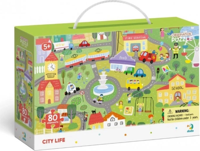 Puzzle Hľadanie predmetov – mesto, 80 dielikov