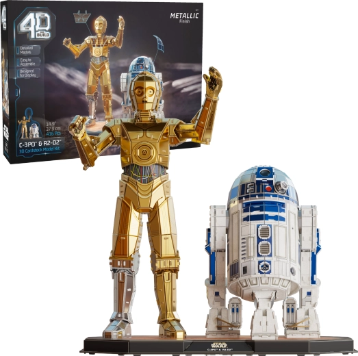 4D Build Star Wars C-3PO a R2-D2 3D puzzle model