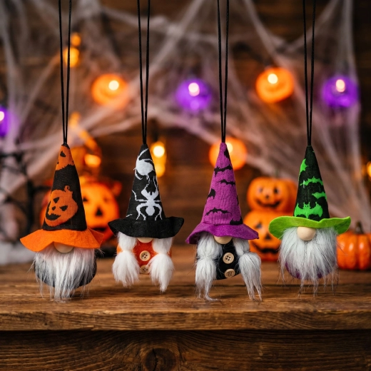 Halloweenová závesná dekorácia škriatka - 1 kus