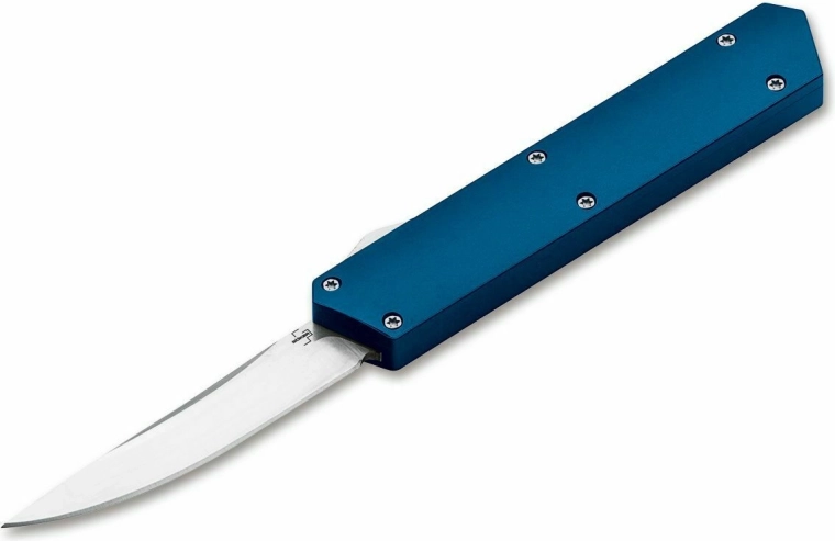 Böker Plus Kwaiken OTF Blue automatický nôž 8,1 cm, modrá