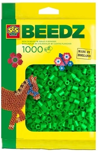 SES Creative zažehlovacie korálky zelené 1000 ks
