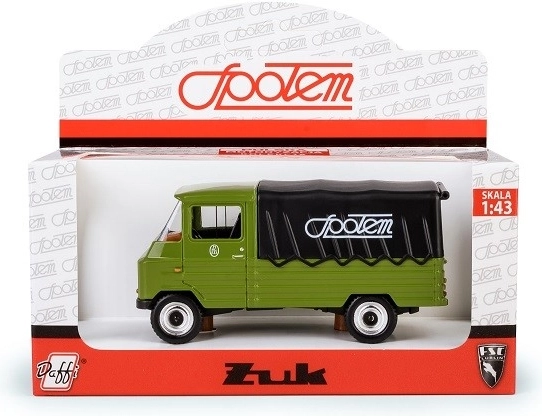Model auta Żuk Społem 1:43 zelený s plachtou