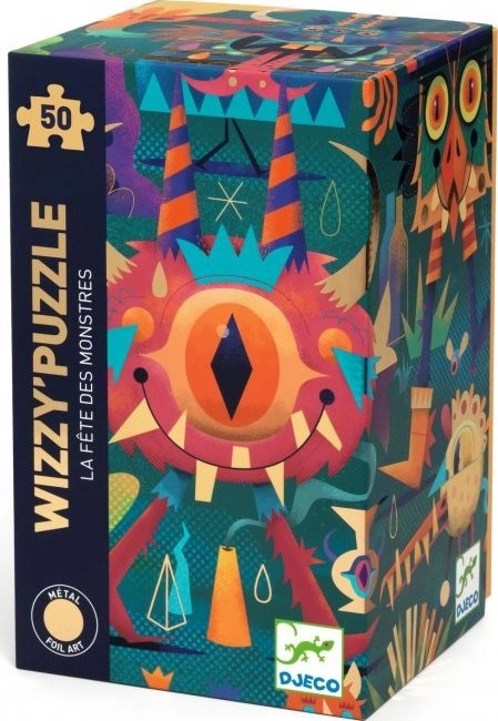 Metalické puzzle Monster party 50 dielikov
