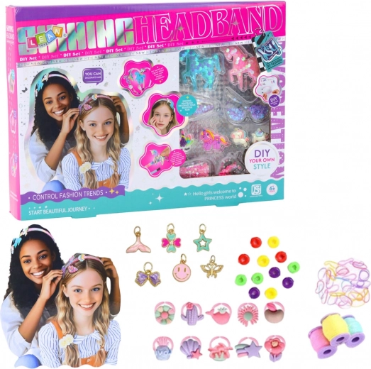 Kreatívna DIY sada na výrobu čeleniek – jednorožce a trblietavé ozdoby