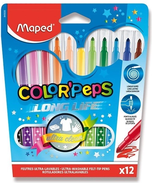 Fixky Maped Color'Peps Long Life, 12 ks