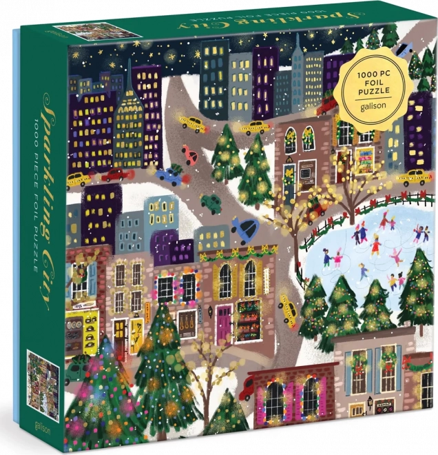 Kovové puzzle Sparkling City 1000 dielikov