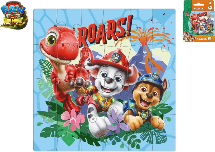Puzzle Paw Patrol: The Dino Movie 24 dielikov 22 × 22 cm