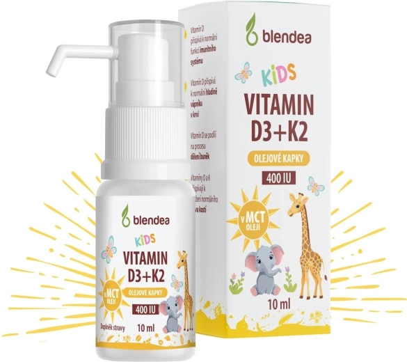 Blendea vitamín D3 + K2 kvapky pre deti 10 ml