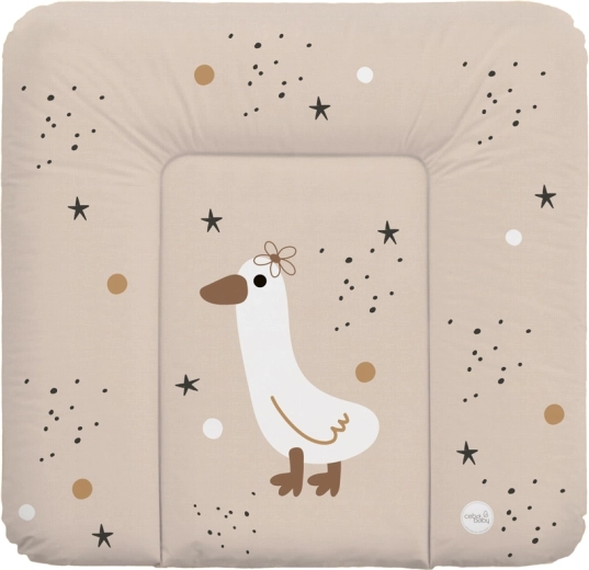Ceba Baby mäkká prebaľovacia podložka na komodu Basic Star Duck 75 × 72 cm