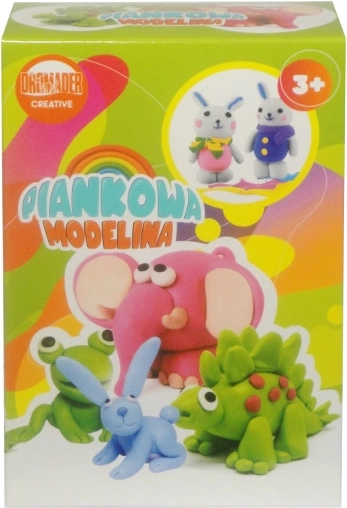 Pena plastelína Dromader – kreatívna sada 8 farieb s nástrojmi