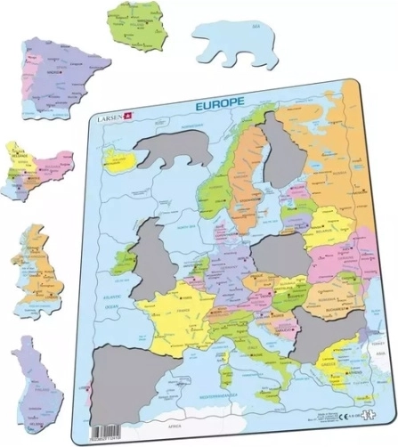 Larsen politická mapa Európy