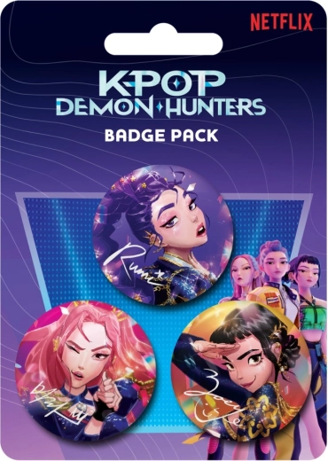 Sada odznakov K-pop Demon Hunters – 3 kusy